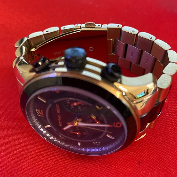 MICHAEL KORS Runway Chronograph Black Dial Gold-Tone Men's Watch - Picture 2 of 4